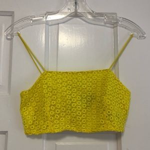 Yellow Crop Top